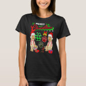 T-shirt Joyeux Noël Plaid Chien Patrouilles Deux Père Noël (Devant)