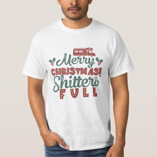 T-shirt Joyeux Noël pleins - Vacances (Devant)