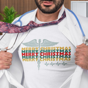 T-shirt Joyeux Noël professionnel Médicale
