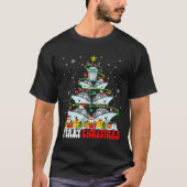 T-shirt Joyeux Noël Reindeer Elf Père Noël Cruise Ships Xm (Devant)
