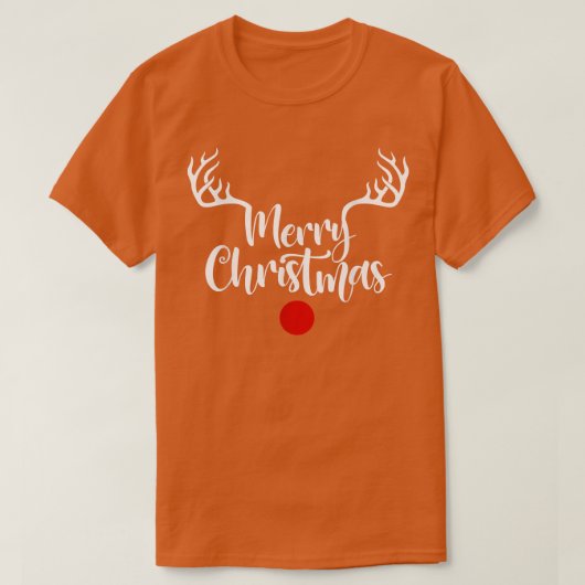 T-shirt Joyeux Noël Reindeer Horn, Joyeux Noël 202 (Design devant)