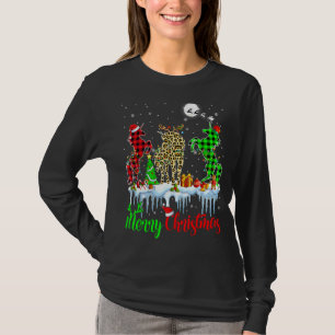 T-shirt Joyeux Noël Reindeer Père Noël Elf Plaid Unicorn