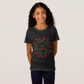 T-Shirt Joyeux Noël rennes (Devant entier)