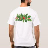 T-shirt Joyeux Noël rouge et vert (Dos)