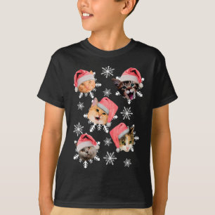 T-shirt Joyeux Noël Santa Hat Kitty Noël