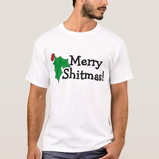 T-shirt Joyeux Noël Shitmas (Devant)
