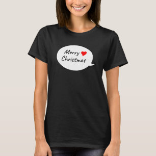 T-shirt Joyeux Noël sincère dans une bulle de dialogue