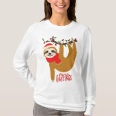 T-shirt Joyeux Noël Sloth | Vacances (Devant)