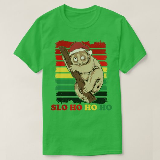 T-shirt Joyeux Noël Slothmas Slo ho ho (Design devant)