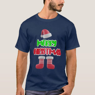 T-shirt Joyeux Noël Stocker Noël Noël Noël Noël Chapeau No