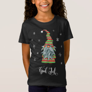 T-Shirt Joyeux Noël suédois Dieu juil Tomte Gnome