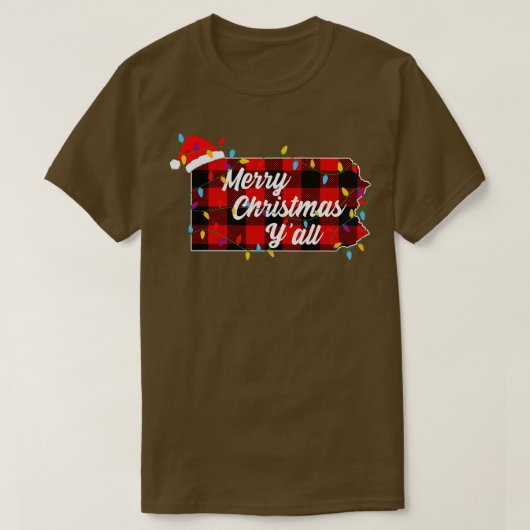 T-shirt Joyeux Noël Texas State Family Group Correspondanc (Design devant)
