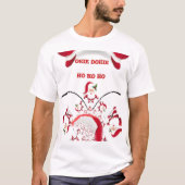 T-shirt Joyeux Noël Texte Motif Design : Art Festif (Devant)