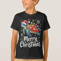 Joyeux Noël Tortue de Mer Guirlandes de Noël Père