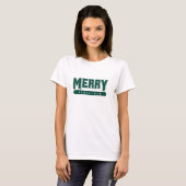 T-shirt Joyeux Noël - Varsity Green (Devant entier)