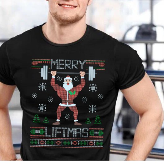 T-shirt Joyeux Noël Vilain Gymnase de Noël