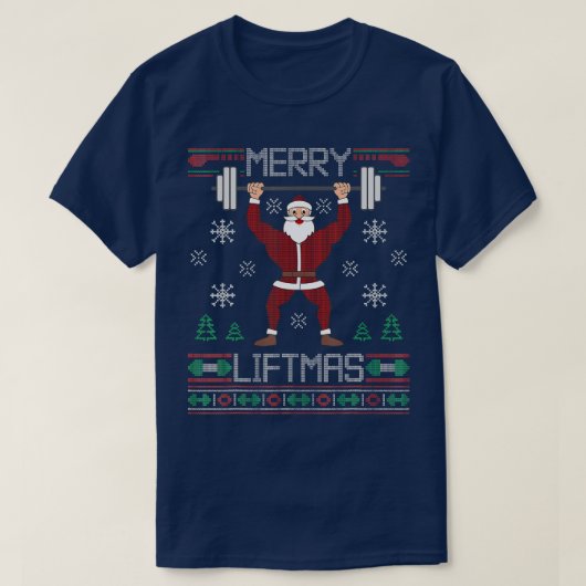 T-shirt Joyeux Noël Vilain Sweater Gym entraînement (Design devant)