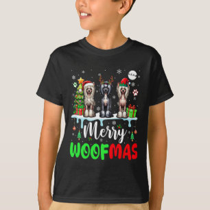 T-shirt Joyeux Noël Woit Trois Elfes Père Noël Crest chino
