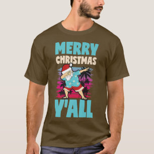 T-shirt Joyeux Noël Yall Dabbing Père Noël Noël À Ju