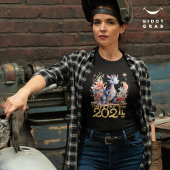 T-shirt Joyeux Nouvel An 2024 Chine Dragon couleur d'eau