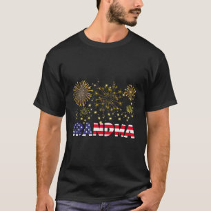 T-shirt Joyeux Nouvel An 2025 Grandma American Flag Family