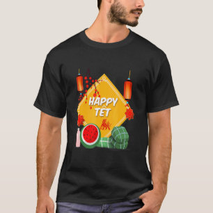 T-shirt Joyeux Nouvel An Tet Quy Mao Chat Zodiaque Enfants