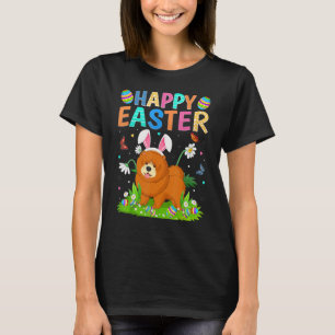 T-shirt Joyeux oeuf de lapin de Pâques Funny Chow Chien de