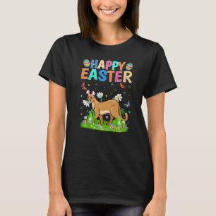 T-shirt Joyeux oeuf de lapin de Pâques Funny Cougar dimanc