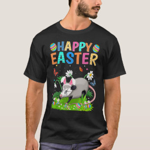 T-shirt Joyeux oeuf de lapin de Pâques Funny Opossum diman
