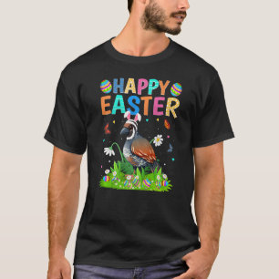 T-shirt Joyeux oeuf de lapin de Pâques Funny Quail Bird de