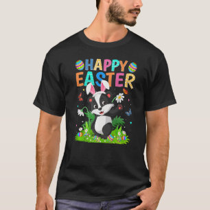 T-shirt Joyeux Oeuf Lapin de Pâques Drôle Badger de Pâques