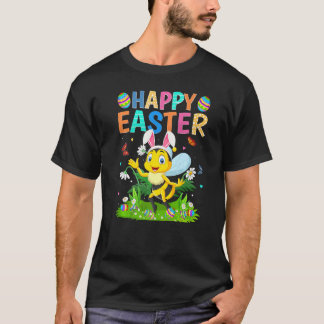 T-shirt Joyeux Oeuf Lapin de Pâques Drôle Bumble Bee Solei