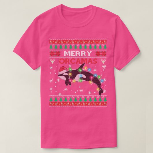 T-shirt Joyeux Orcamas Santa Claus tueur baleine Ventilate (Design devant)