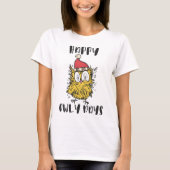 T-shirt Joyeux Owly Days Funny Père Noël Owl (Devant)