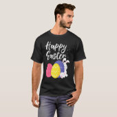 T-shirt Joyeux Panier d'oeufs de lapin de Pâques 1 (Devant entier)