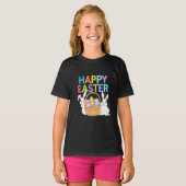 T-shirt Joyeux Pâques 2025 Oeufs Lapin mignon lapin lapin (Devant entier)