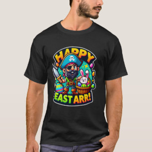T-shirt Joyeux Pâques Arrivée Drôle Pirate de Pâques Garço