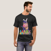 T-shirt Joyeux Pâques Dino Rex Pâques Panier d'oeufs Bunny (Devant entier)