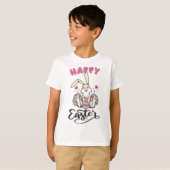 T-shirt Joyeux Pâques du charmant lapin de Pâques (Devant entier)