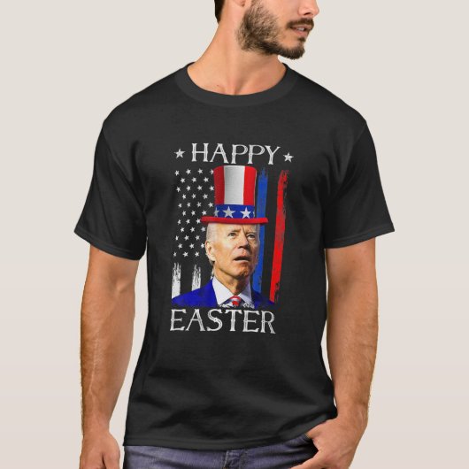 T-shirt Joyeux Pâques Joe Biden a confondu 4 juillet Indep (Devant)