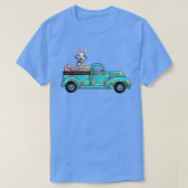 T-shirt Joyeux Pâques mignon lapin Chien Dalmatien Oeufs V (Design devant)