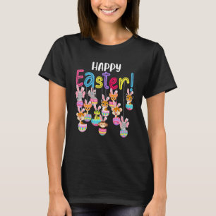 T-shirt Joyeux Pâques Mignonne Jour de Pâques Hangeant Bun