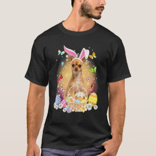 T-shirt Joyeux Pâques mignonne lapin Chihuahua Panier oeuf