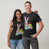 T-shirt Joyeux Pâques mignonne lapin oeufs de chat panier (Unisexe)