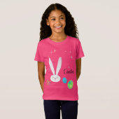 T-Shirt Joyeux Pâques mignonne lapin OEufs de Pâques Fête  (Devant entier)