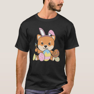 T-shirt Joyeux Pâques Sweet Shiba Inu pour Pâques avec hât