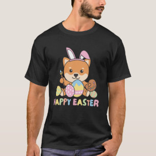 T-shirt Joyeux Pâques Sweet Shiba Inu pour Pâques avec hât