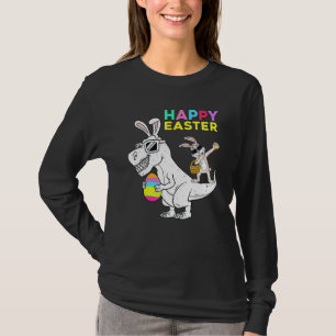 T-shirt Joyeux Pâques T Rex Dino Dabbing Rabbit Dab Boys G