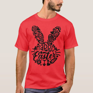 T-shirt Joyeux Pâques, Visage lapin, Hommes Femmes Enfants