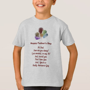 T-shirt Joyeux Père Fête des enfants T Chemise